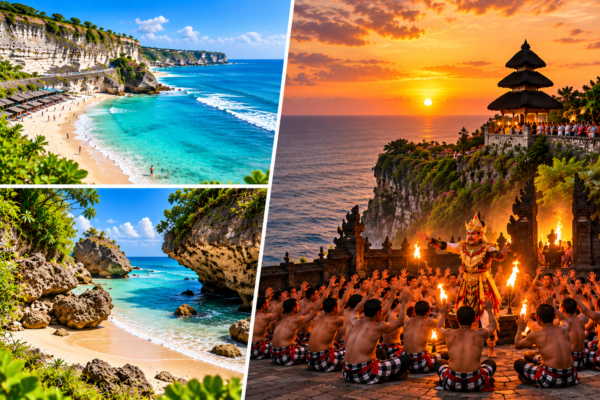 From Canggu: Uluwatu Temple, Kecak Dance & Beach Choice