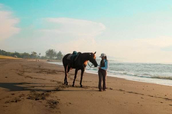 Bali Sunrise Horse Riding on the Black Sand Beach