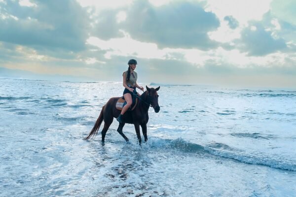 Bali Sunrise Horse Riding on the Black Sand Beach