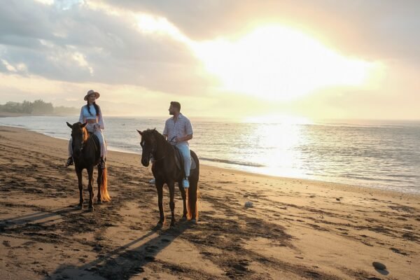Bali Sunrise Horse Riding on the Black Sand Beach