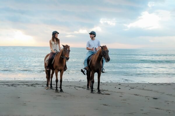 Bali Sunrise Horse Riding on the Black Sand Beach