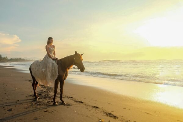 Bali Sunrise Horse Riding on the Black Sand Beach